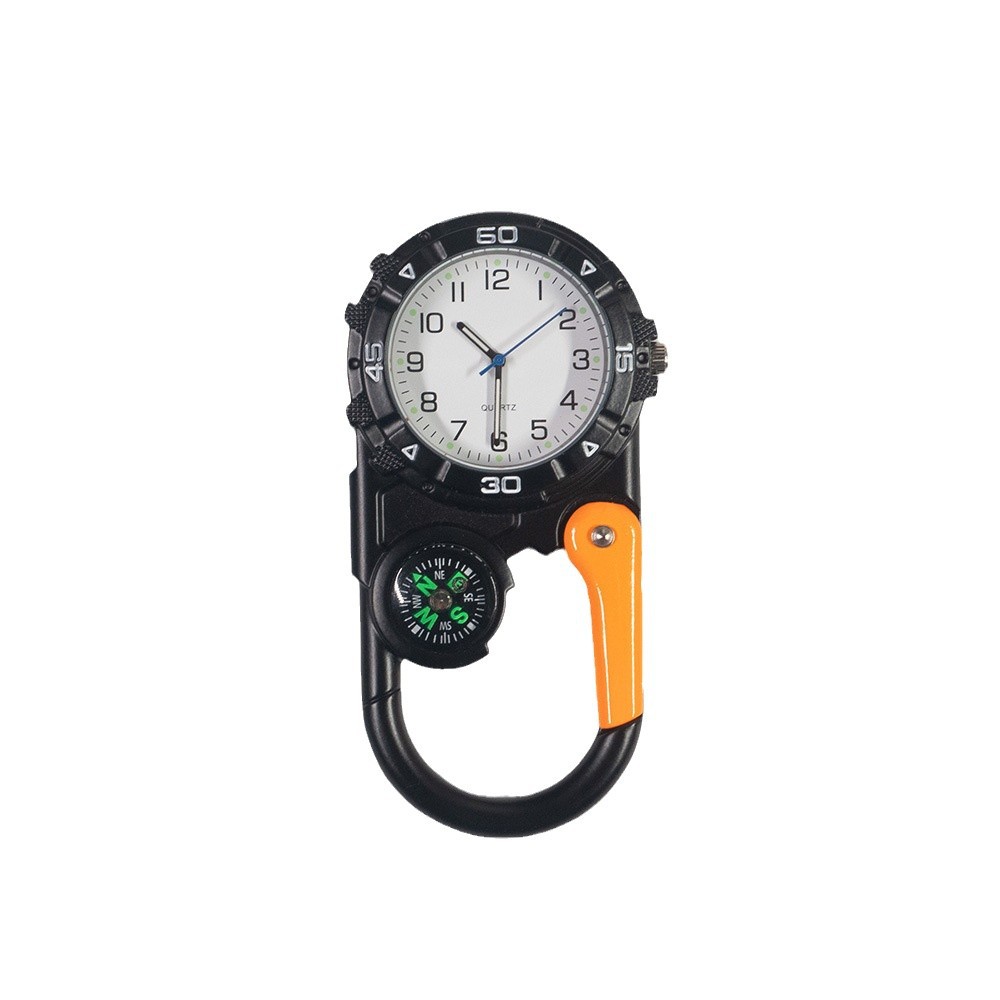 3 in 1 Pocket Watch Compass Carabiner