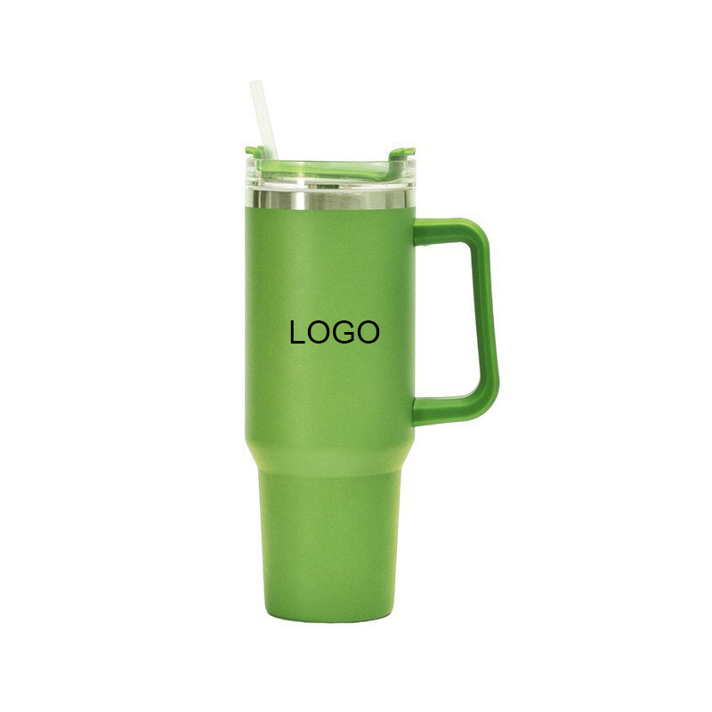 Personalized 40 Oz Tumbler with Handle Straw