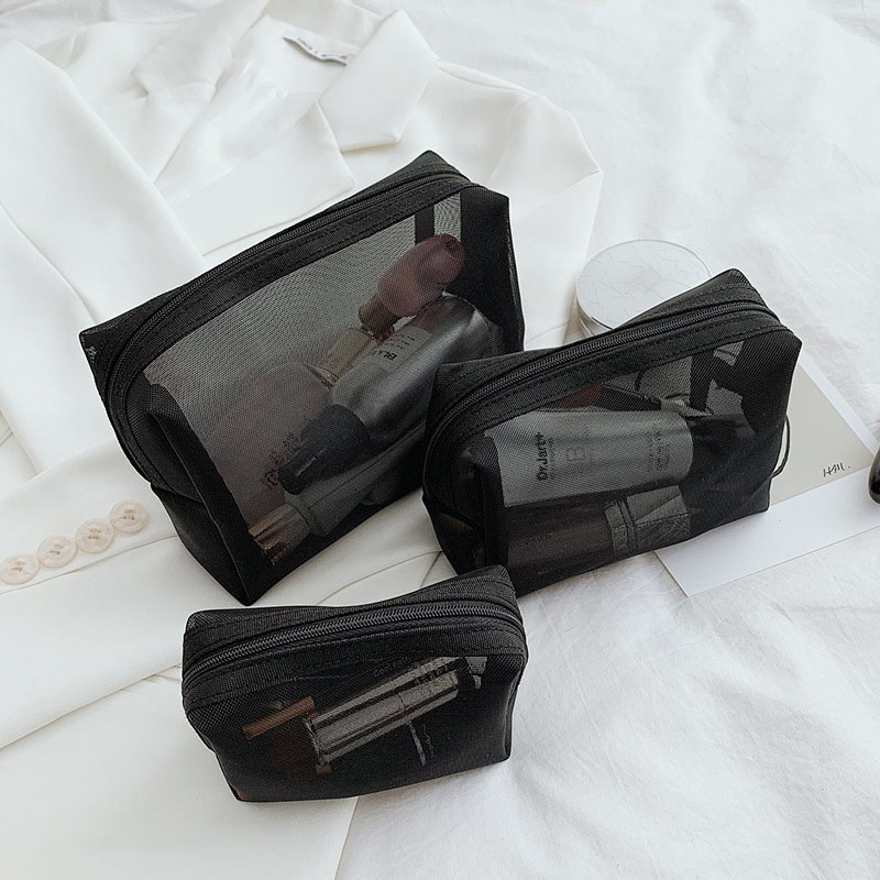 Portable Set of 3 Cosmetic Bag