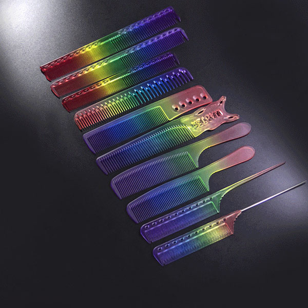 Rainbow Hair Comb Set