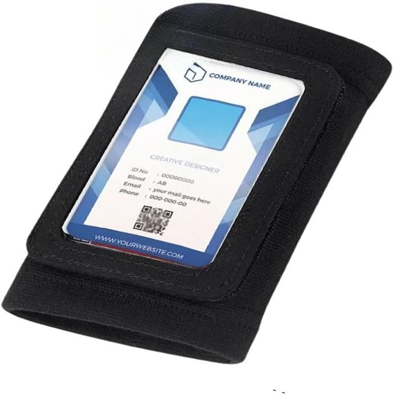 RFID Enabled Clear Window Arm Badge Holder Wallet